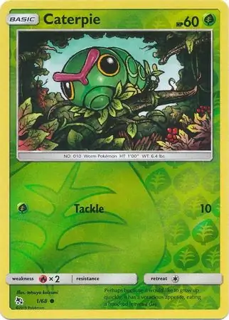 Caterpie Reverse Holo 1 Normal