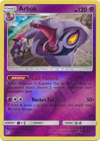 Arbok Reverse Holo 27