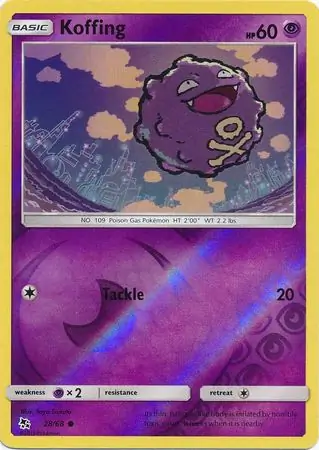 Koffing Reverse Holo 28 Normal