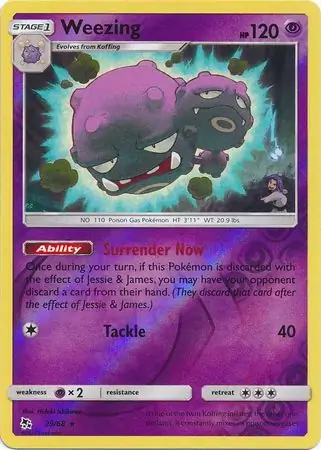 Weezing Reverse Holo 29 Normal