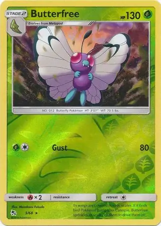 Butterfree Reverse Holo 3 Normal