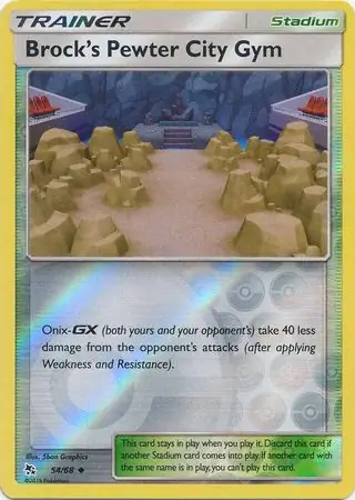 Brock's Pewter City Gym Reverse Holo 54