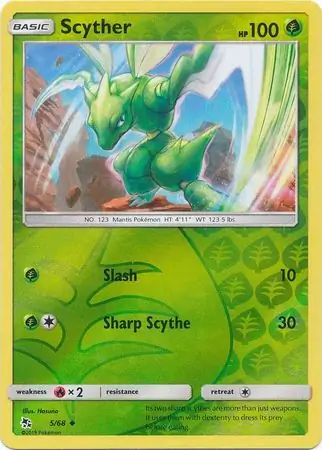 Scyther Reverse Holo 5 Normal