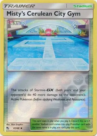 Misty's Cerulean City Gym Reverse Holo 61 Normal