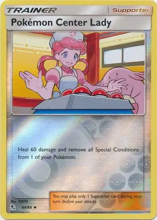 Pokemon Center Lady Reverse Holo 64 Normal