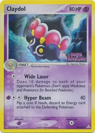 Claydol Reverse Holo 38