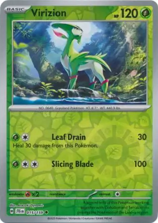Virizion Reverse Holo 015 Normal