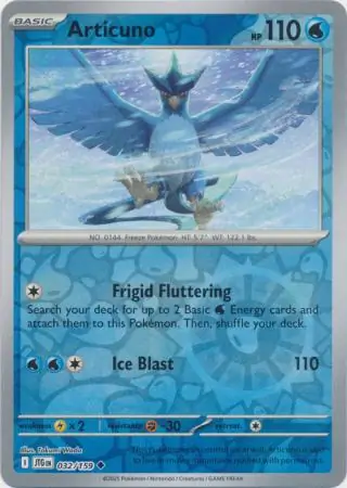 Articuno Reverse Holo 032 Normal