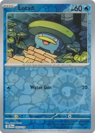 Lotad Reverse Holo 035 Normal
