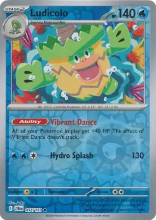 Ludicolo Reverse Holo 037 Normal