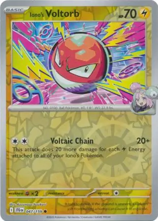 Iono's Voltorb Reverse Holo 047 Normal