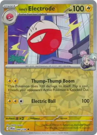 Iono's Electrode Reverse Holo 048 Normal