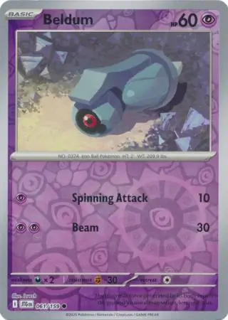 Beldum Reverse Holo 061 Normal