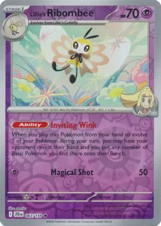 Lillie's Ribombee Reverse Holo 067