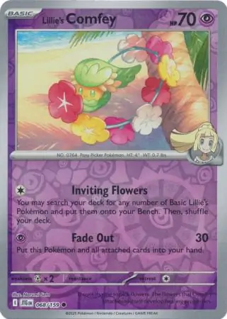Lillie's Comfey Reverse Holo 068 Normal