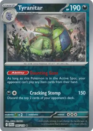 Tyranitar Reverse Holo 095 Normal