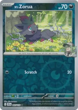 N's Zorua Reverse Holo 097
