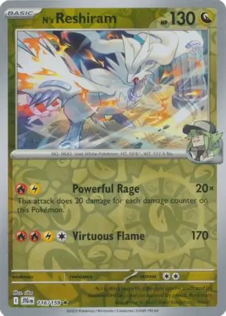 N's Reshiram Reverse Holo 116 Normal
