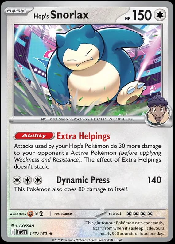 Hop's Snorlax 117 Normal