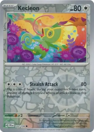 Kecleon Reverse Holo 122 Normal