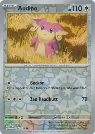 Audino Reverse Holo 124 Normal