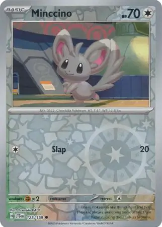Minccino Reverse Holo 125 Normal