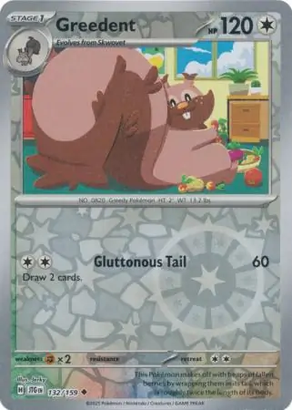 Greedent Reverse Holo 132 Normal