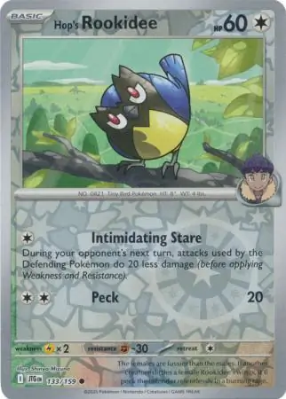 Hop's Rookidee Reverse Holo 133 Normal