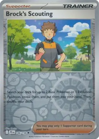 Brock's Scouting Reverse Holo 146 Normal