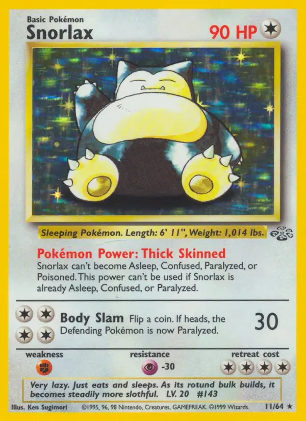 Snorlax Holo 11