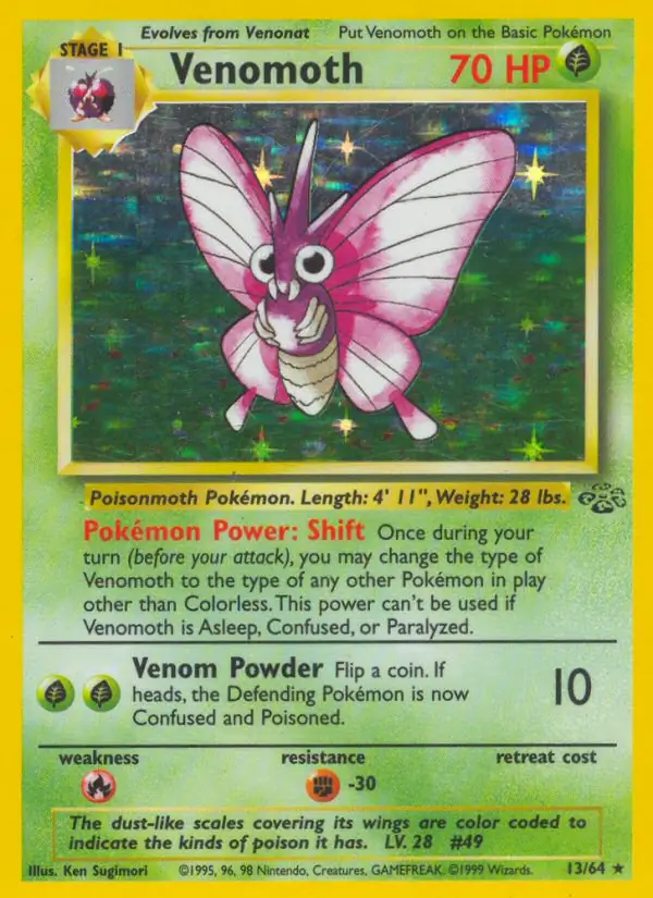Venomoth Holo 13 Normal
