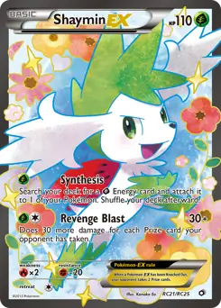 Full Art Shaymin EX RC21 Normal