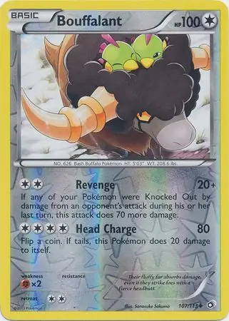 Bouffalant Reverse Holo 107 Normal