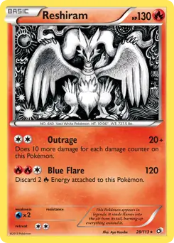 Reshiram Holo 28