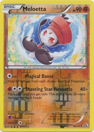 Meloetta Reverse Holo 86