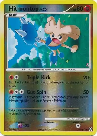Hitmontop Reverse Holo 101 Normal