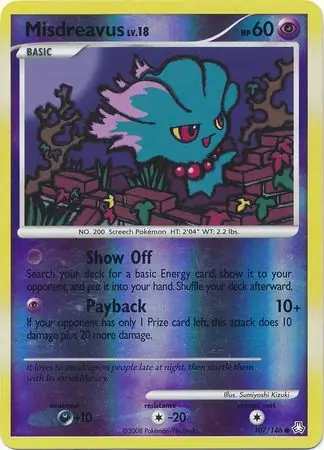 Misdreavus Reverse Holo 107 Normal