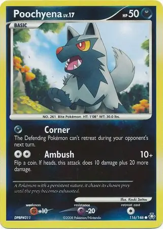 Poochyena Reverse Holo 116 Normal