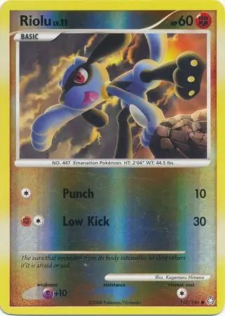 Riolu Reverse Holo 117 Normal