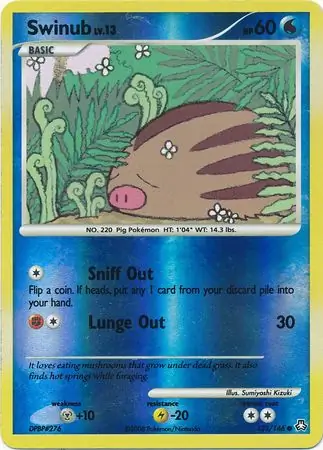 Swinub Reverse Holo 123 Normal