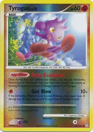 Tyrogue Reverse Holo 126 Normal