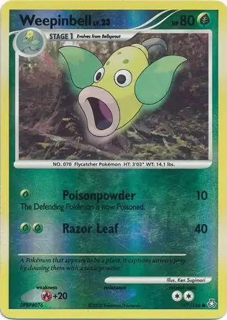 Weepinbell Reverse Holo 127