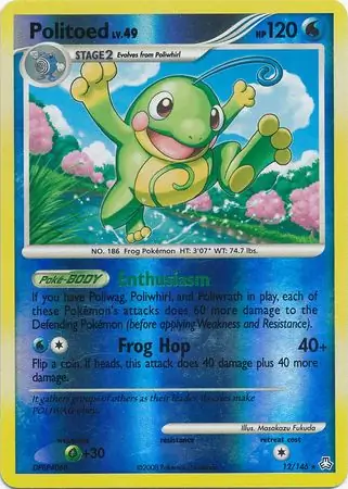 Politoed Reverse Holo 12