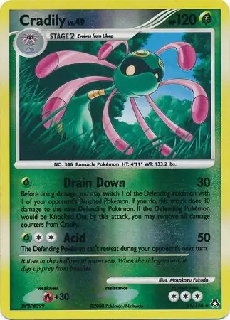 Cradily Reverse Holo 21 Normal