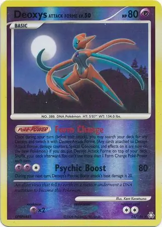 Deoxys Attack Forme Reverse Holo 24