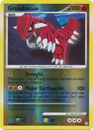 Groudon Reverse Holo 29 Normal