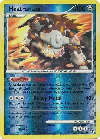 Heatran Reverse Holo 30 Normal