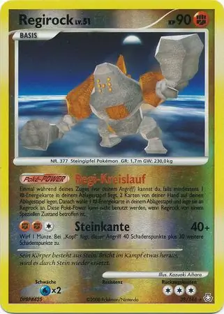 Regirock Reverse Holo 38
