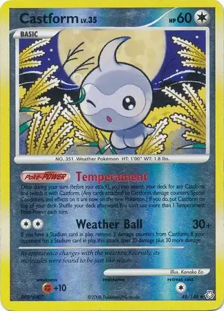 Castform Reverse Holo 48 Normal