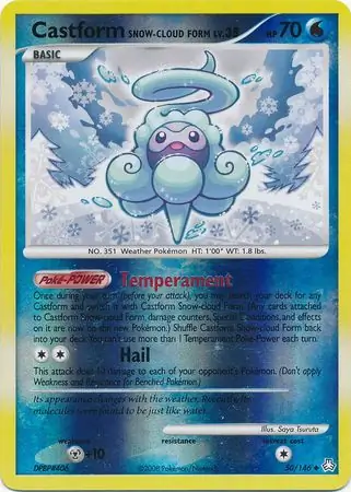 Castform Snow-Cloud Form Reverse Holo 50 Normal